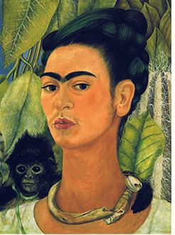 Frida K with monkies